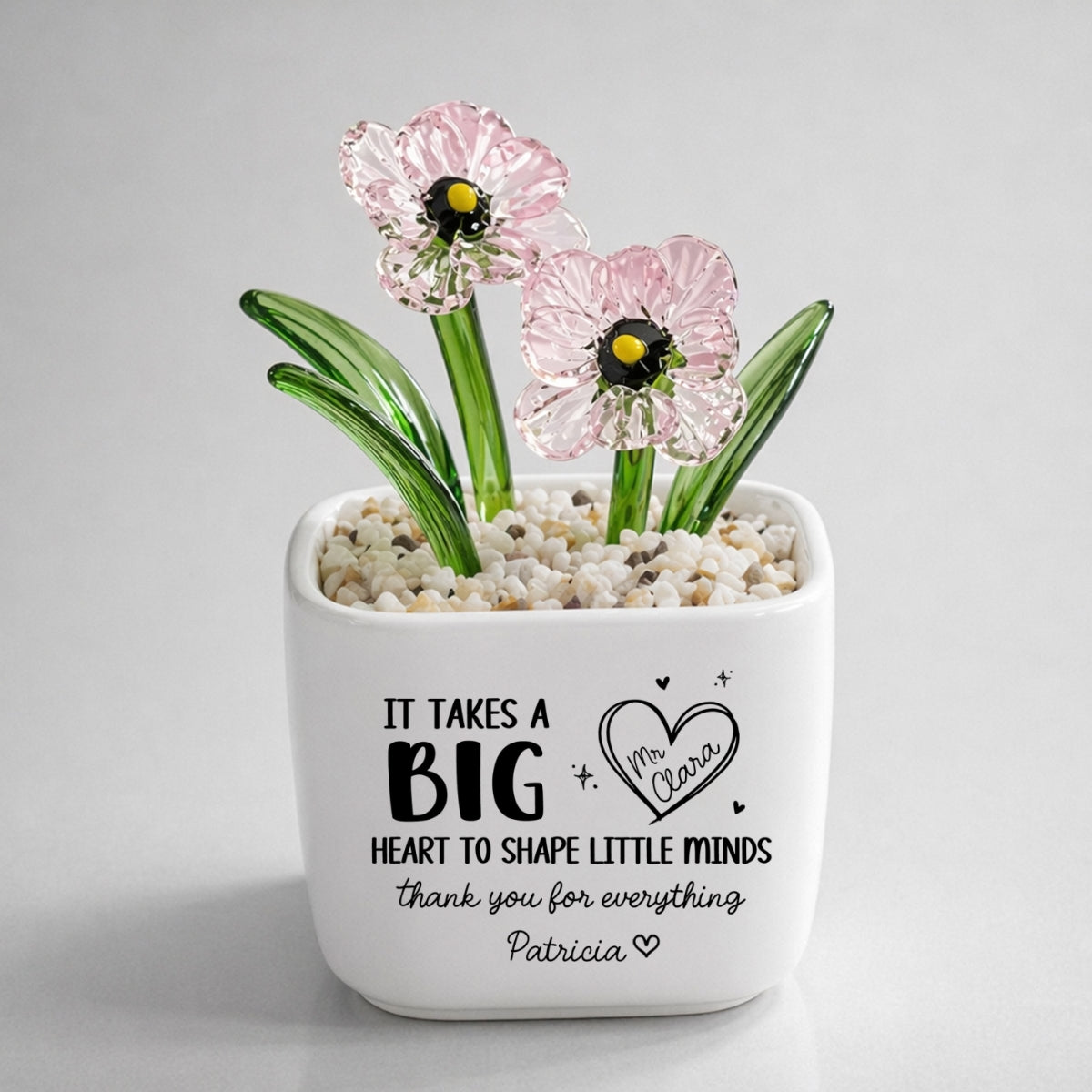 Teachers Make Dreams Bloom - Personalized Glass Birth Month Flower