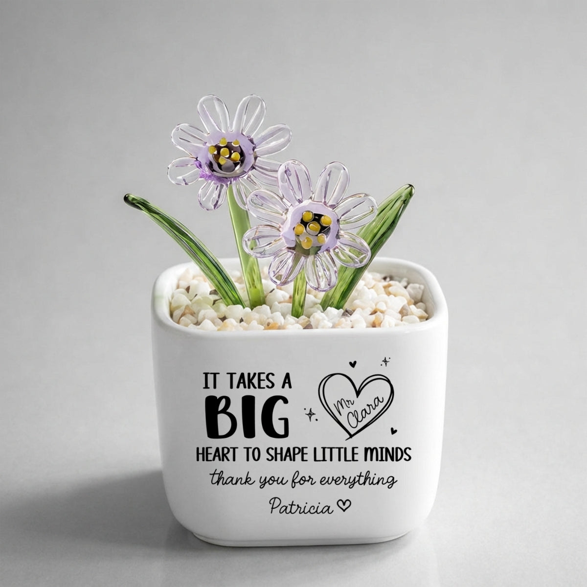 Teachers Make Dreams Bloom - Personalized Glass Birth Month Flower