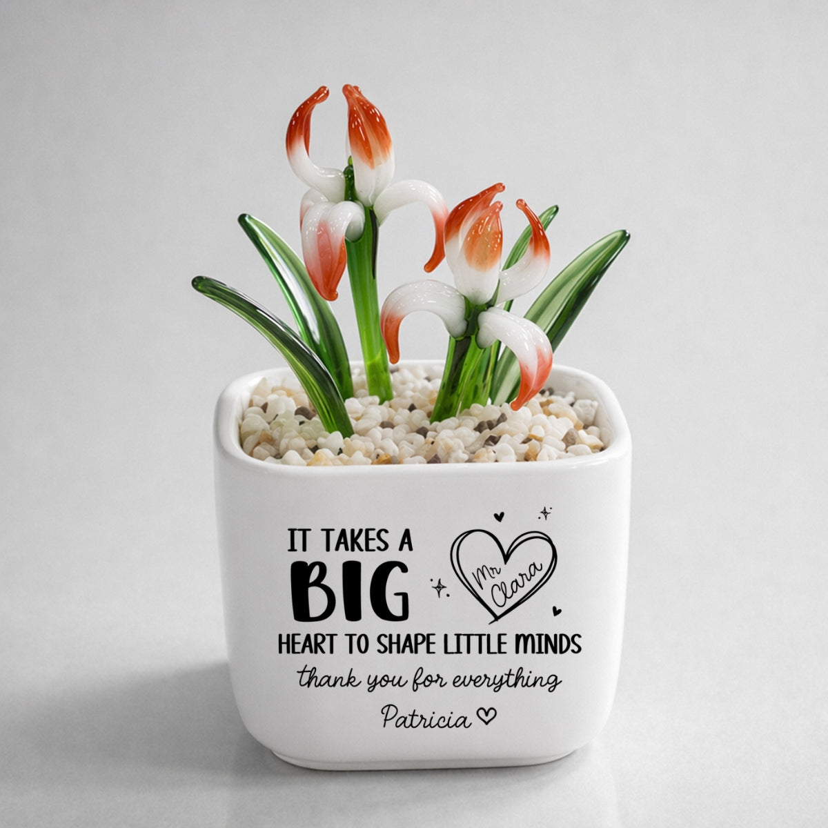 Teachers Make Dreams Bloom - Personalized Glass Birth Month Flower