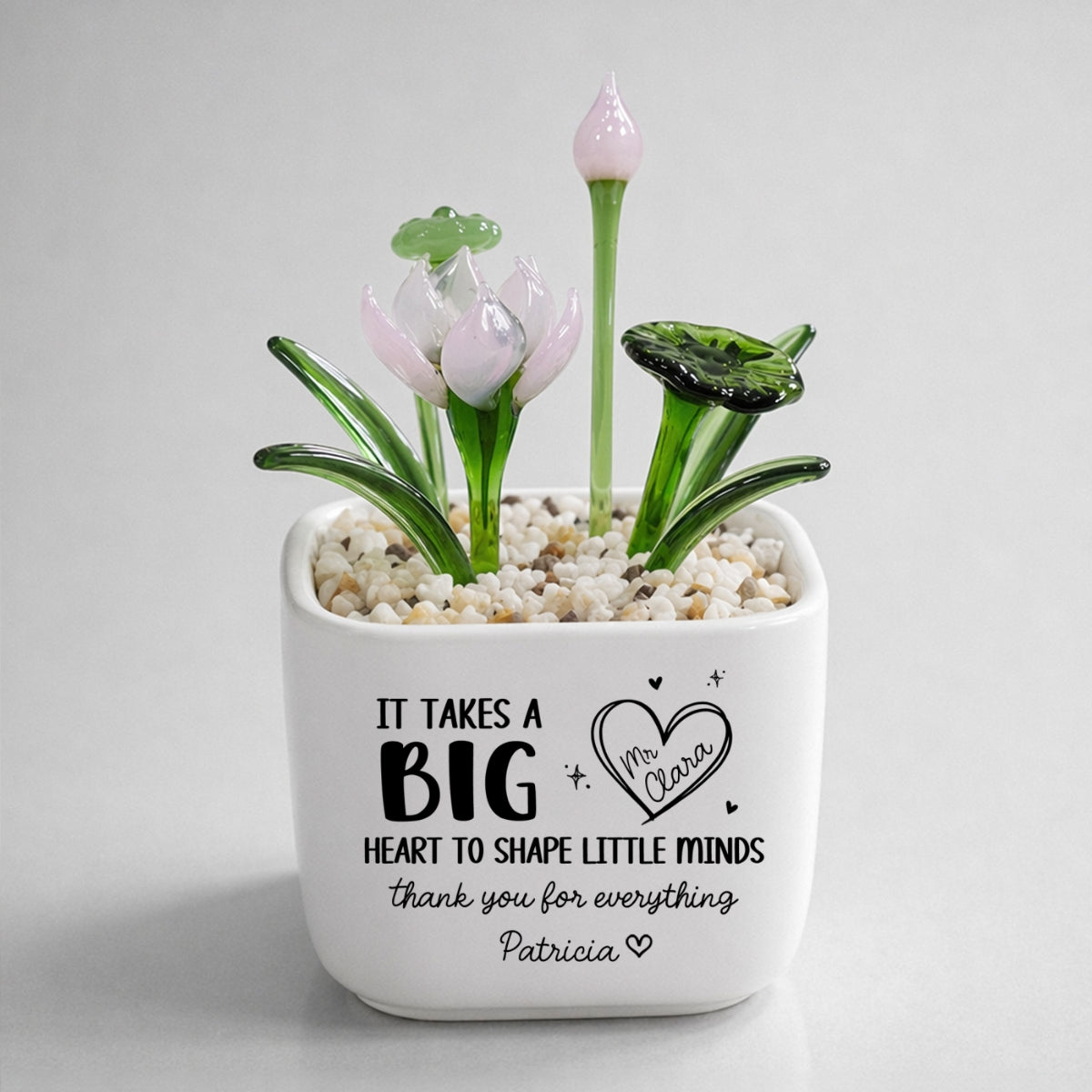 Teachers Make Dreams Bloom - Personalized Glass Birth Month Flower