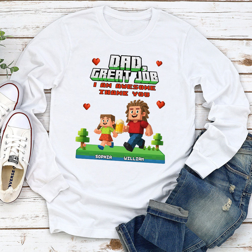 Custom Father's Day, Special Gift for Dad & Grandpa • Awesome Daddy Of Us - Personalized Shirt