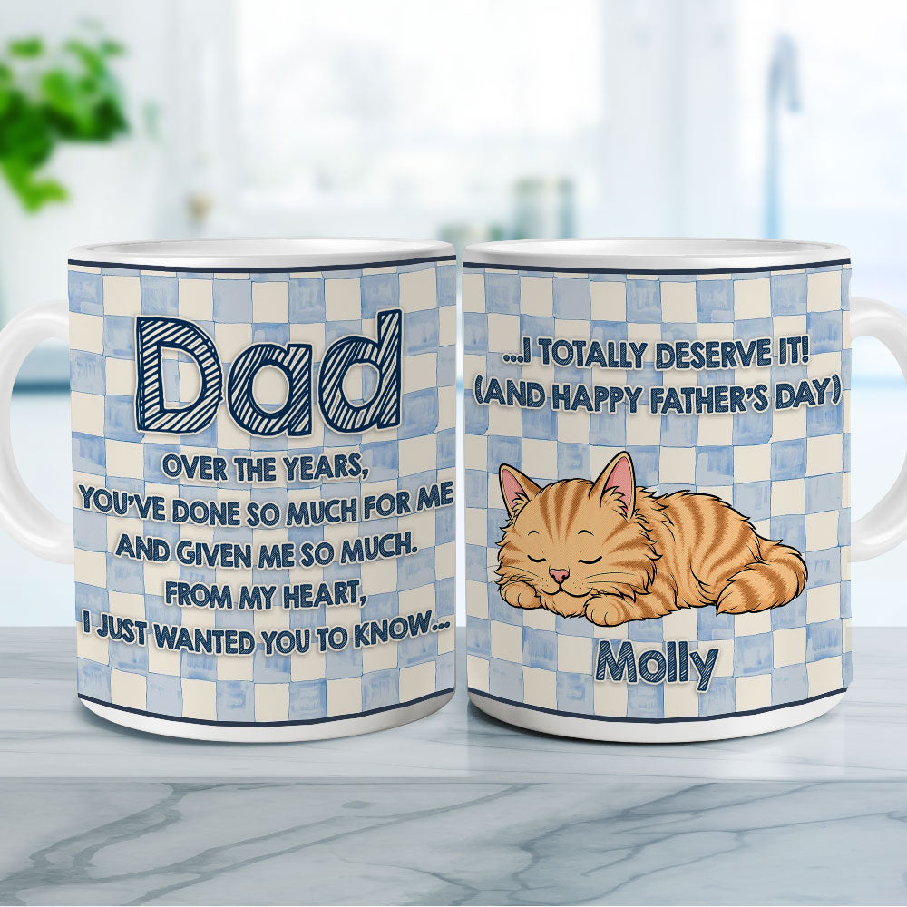 Custom Christmas & Birthday Keepsake Gift • Surprise Dad You Got Us - Personalized Coffee Mug