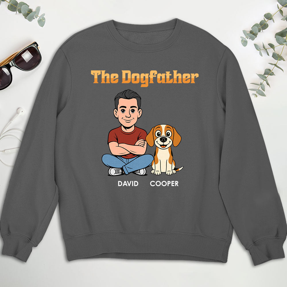 Custom Christmas & Birthday Keepsake Gift • The Dogfather Retro - Personalized Shirt