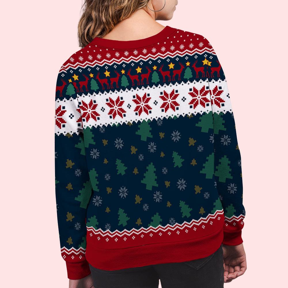Custom Grandma Christmas Sweatshirt, Gift for Mothers • Grandma Cookies - Personalized All-Over-Print Sweatshirt