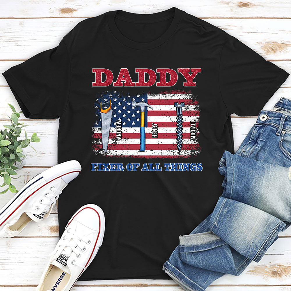 Custom Father's Day, Special Gift for Dad & Grandpa • Handy Dad Hero At Home - Personalized Shirt