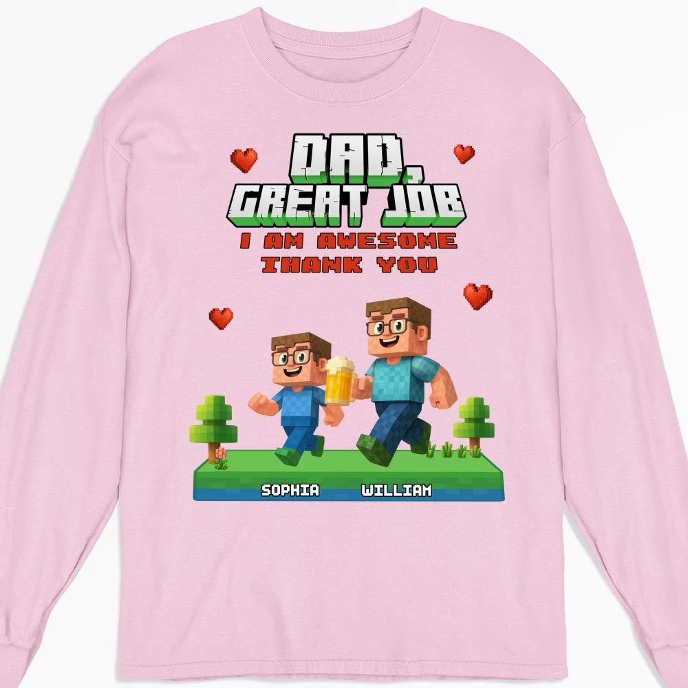 Custom Father's Day, Special Gift for Dad & Grandpa • Awesome Daddy Of Us - Personalized Shirt