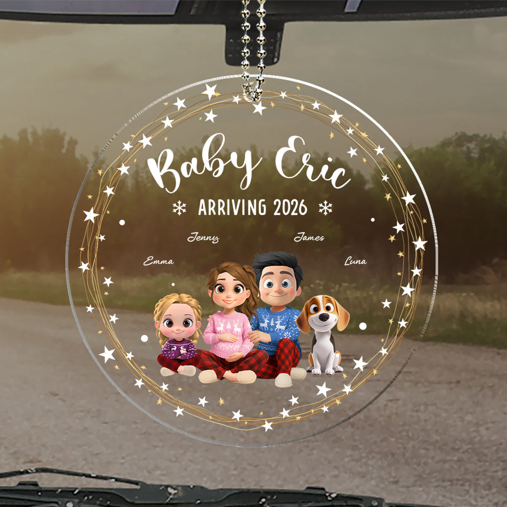We Are Waiting For You - Personalized Car Ornament