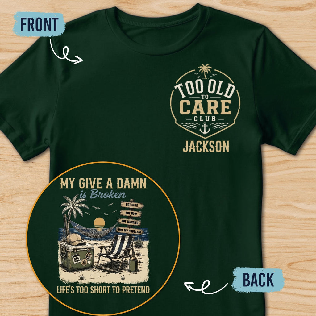 Custom Christmas & Birthday Keepsake Gift • Not My Problem Vacation - Personalized Shirt