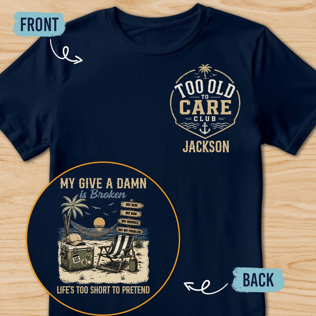 Custom Christmas & Birthday Keepsake Gift • Not My Problem Vacation - Personalized Shirt