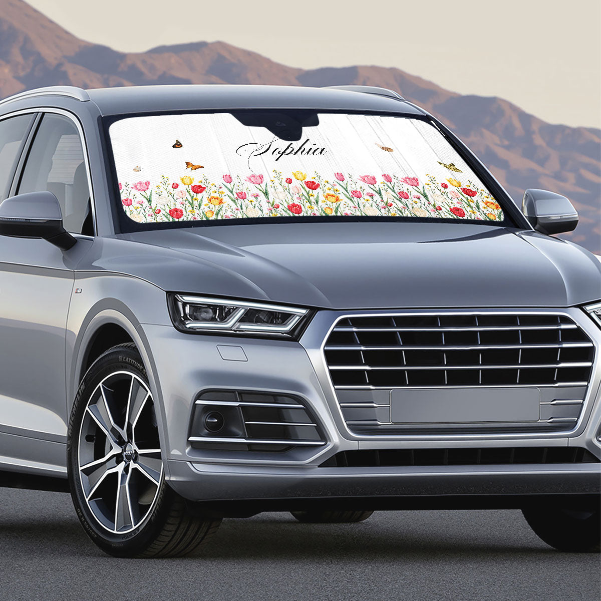 Bloom Behind Every Journey - Personalized Car Sunshade