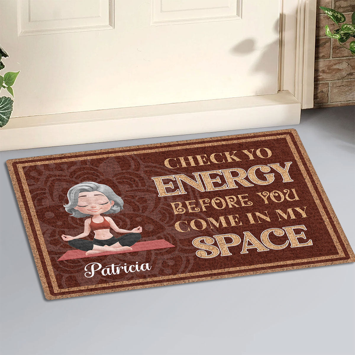 Breathe In Breathe Out - Personalized Doormat