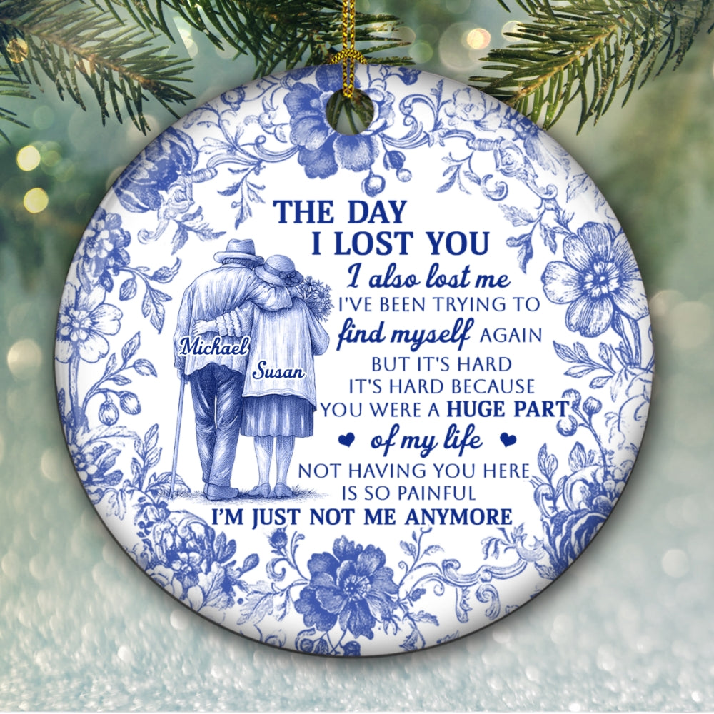 Custom Memorial Christmas Ornament, Sympathy Keepsake •  Huge Part Of My Life - Personalized Ceramic Ornament