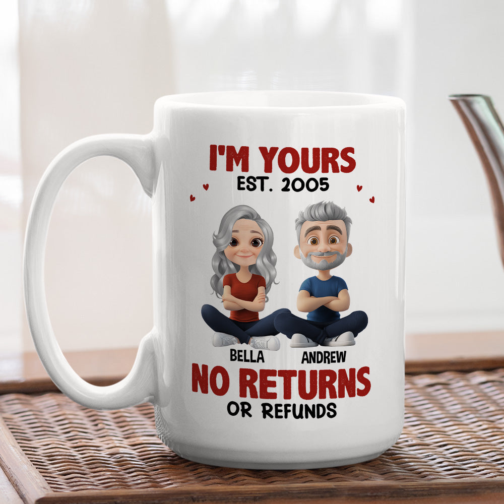 Custom Anniversary Keepsake Gifts For Couple • No Refunds - Personalized Coffee Mug