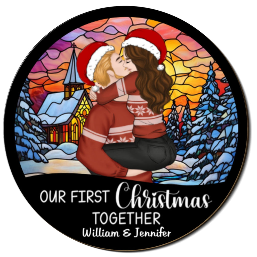 Our First Christmas Together - Personalized Car Visor Clip