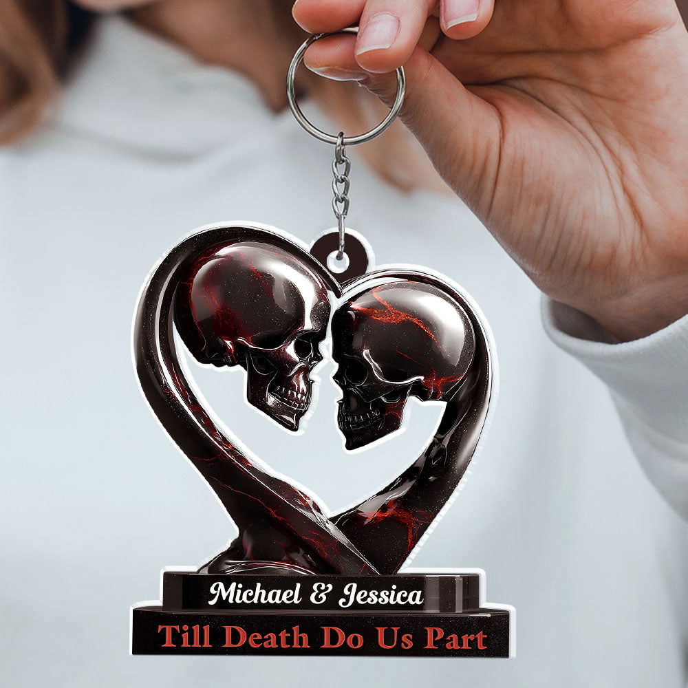 Till Death Do Us Part - Personalized Acrylic Keychain