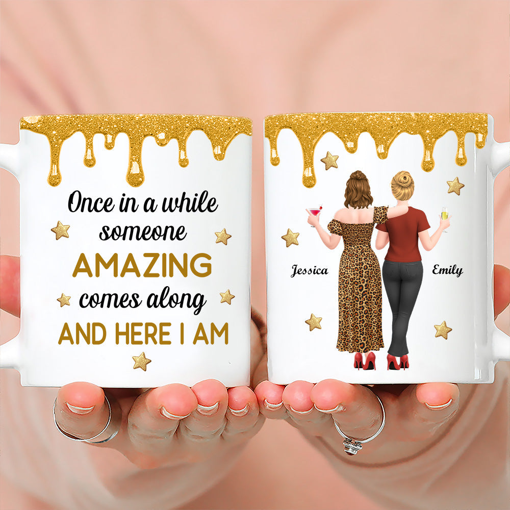 Custom Best Friend, Christmas & Birthday Friendship Keepsake Gift • Here I Am - Personalized Coffee Mug