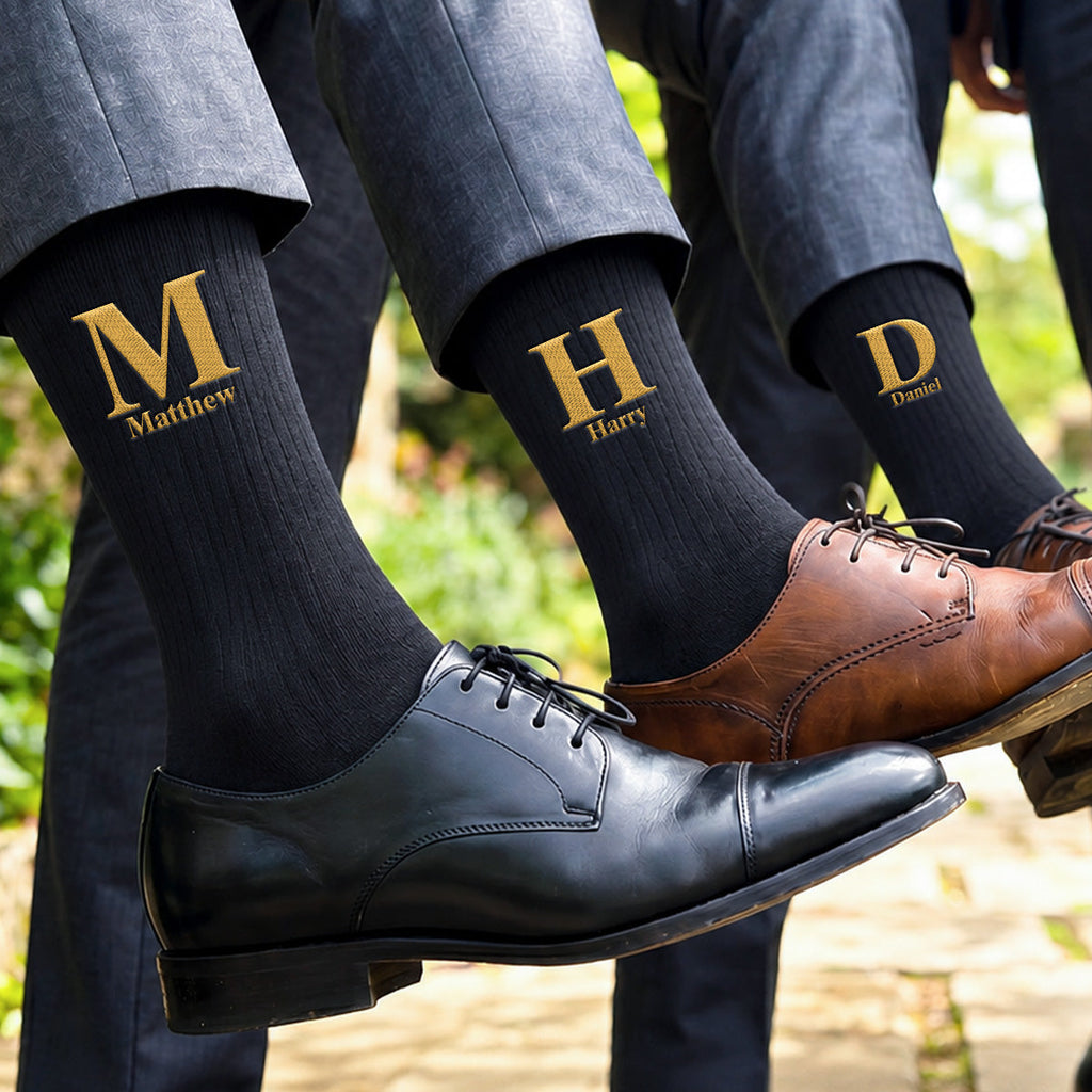 The Man - Personalized Men Socks - Gifts For Groomsmen, Wedding Gifts