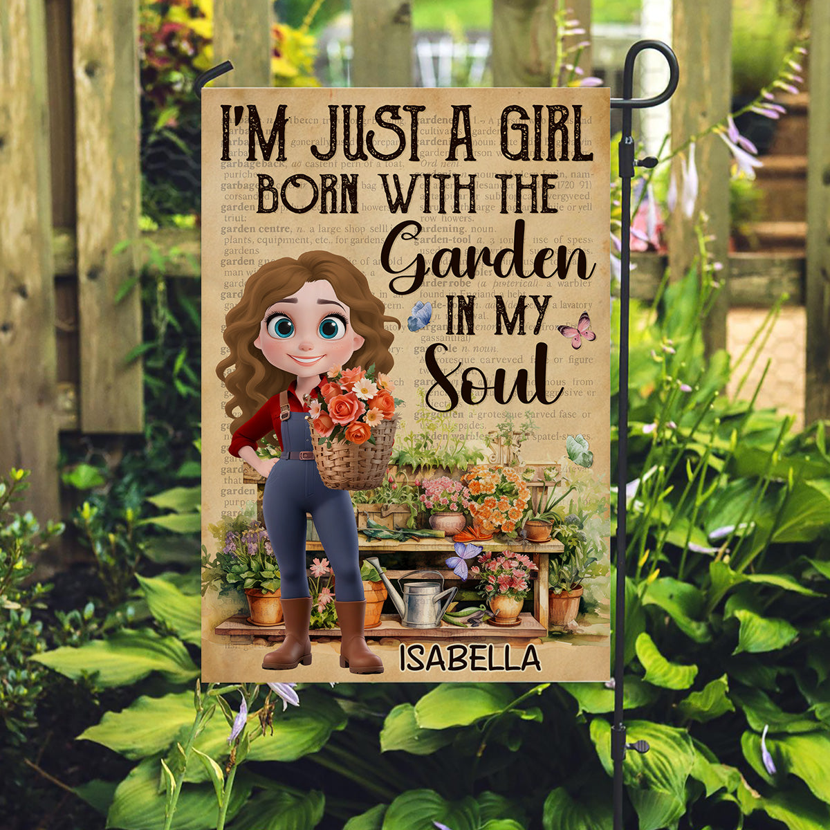 Garden In My Soul - Personalized Flag