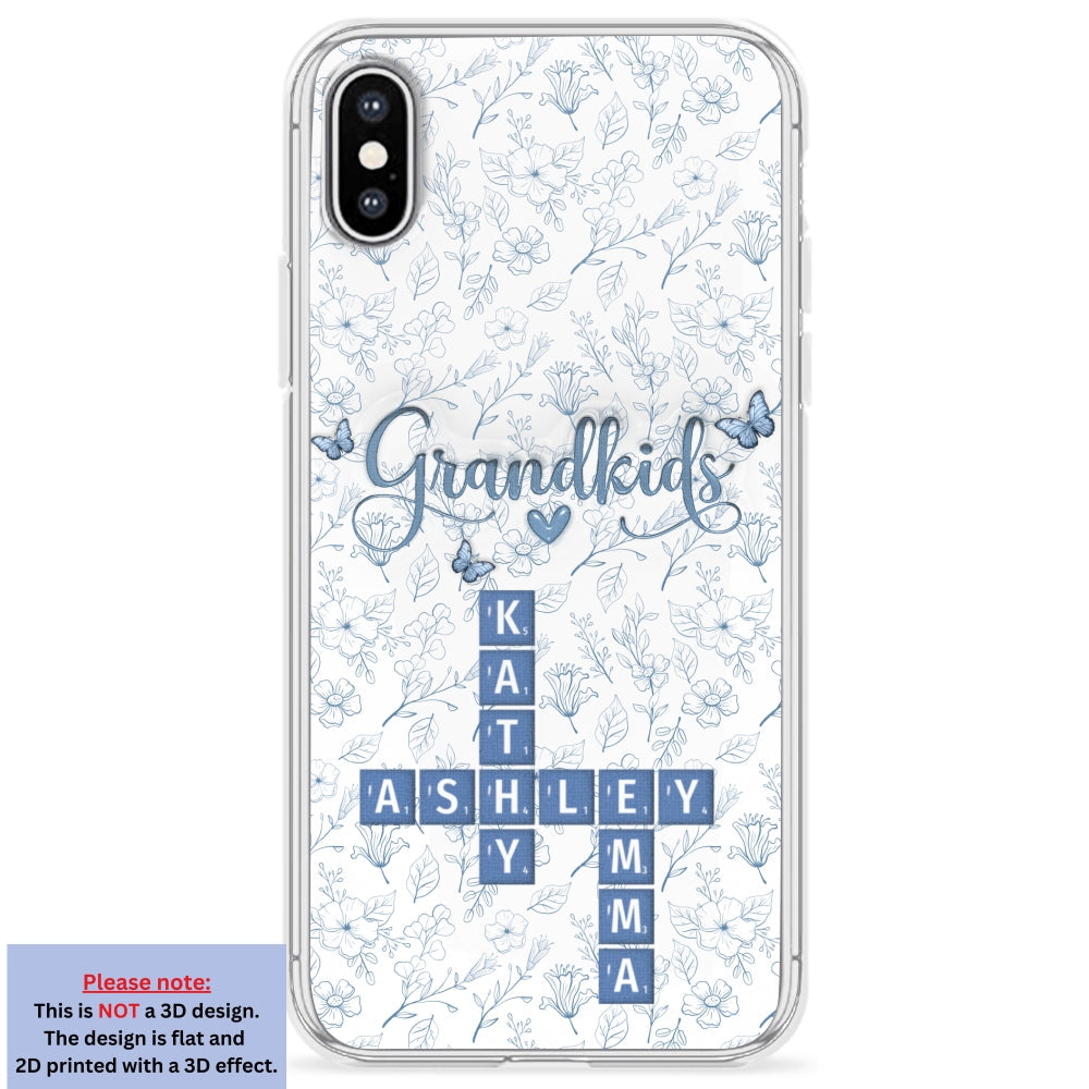 Flower Grandkids - Personalized 3D Inflated Effect Phone Case