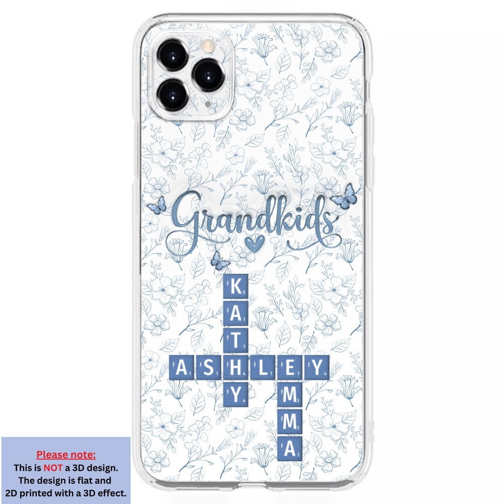Flower Grandkids - Personalized 3D Inflated Effect Phone Case