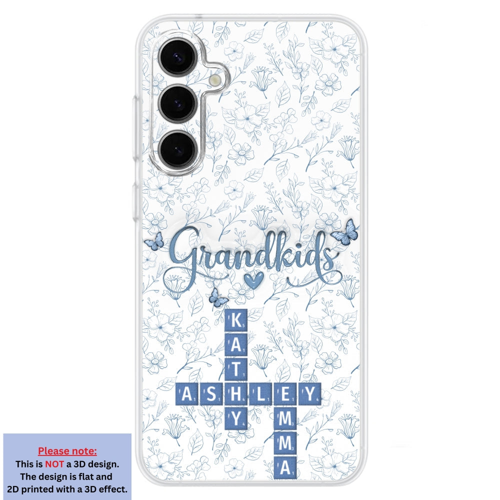 Flower Grandkids - Personalized 3D Inflated Effect Phone Case