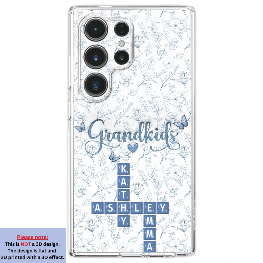 Flower Grandkids - Personalized 3D Inflated Effect Phone Case