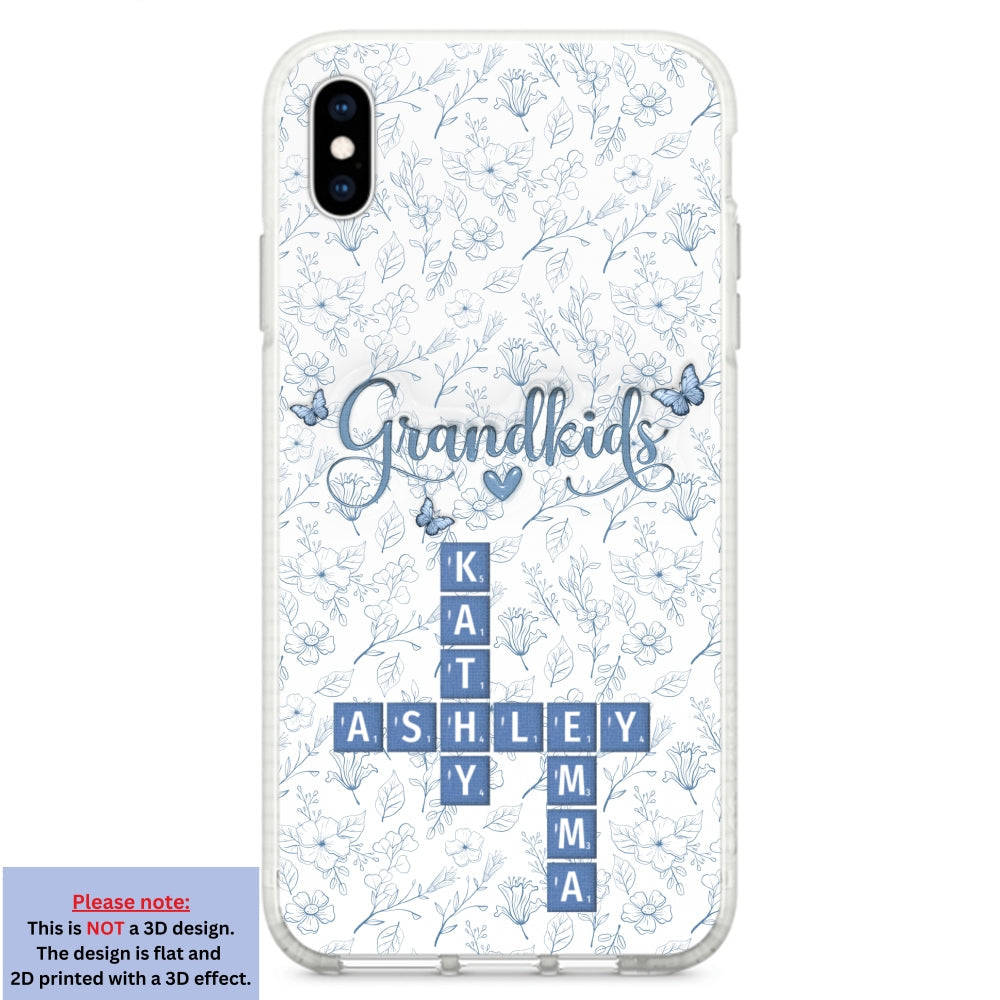 Flower Grandkids - Personalized 3D Inflated Effect Phone Case