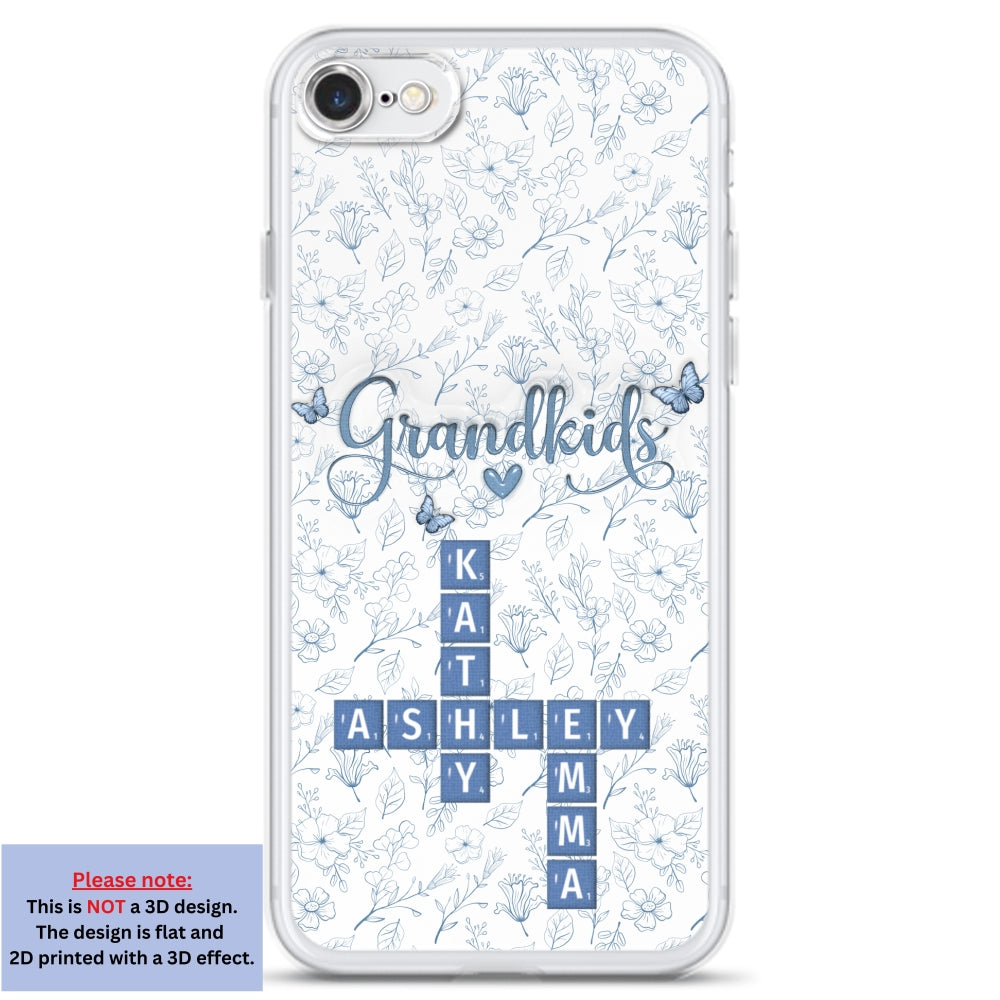 Flower Grandkids - Personalized 3D Inflated Effect Phone Case