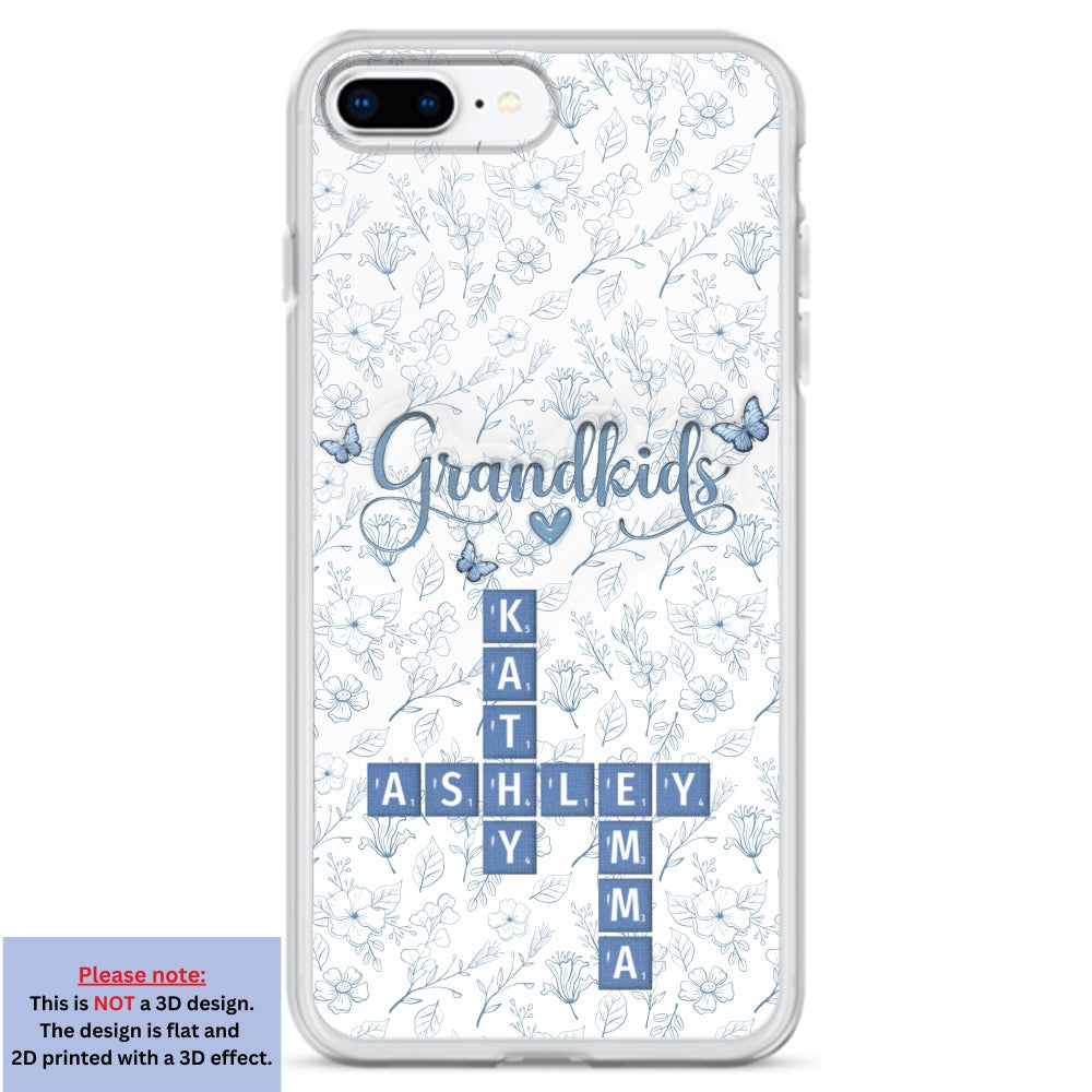Flower Grandkids - Personalized 3D Inflated Effect Phone Case