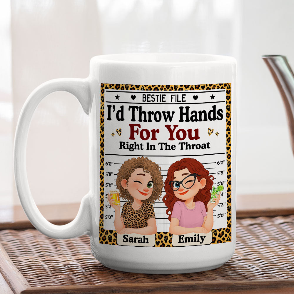 Custom Best Friend, Christmas & Birthday Friendship Keepsake Gift • Bestie File - Personalized Coffee Mug