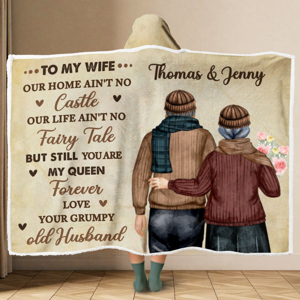 Your Husband - Personalized Hooded Blanket