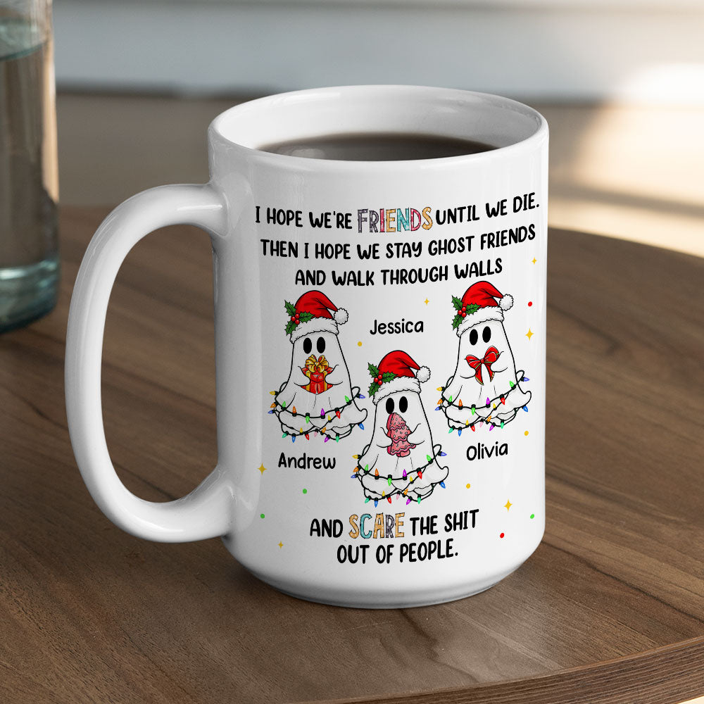 Custom Best Friend, Christmas & Birthday Friendship Keepsake Gift • Ghost Gang Forever - Personalized Coffee Mug
