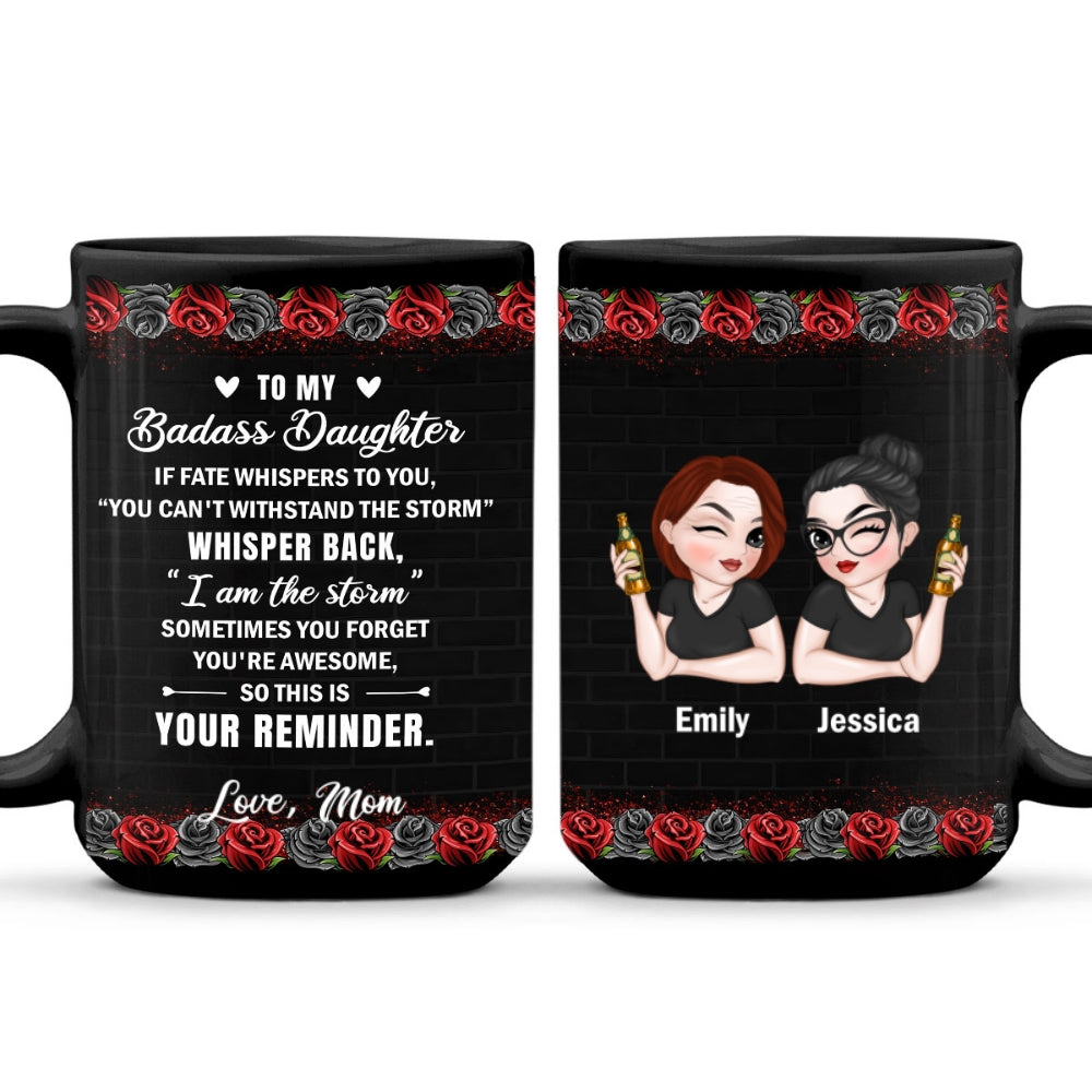 Custom Mother's Day Gift for Daughter • For The Strongest Daughter - Personalized Coffee Mug