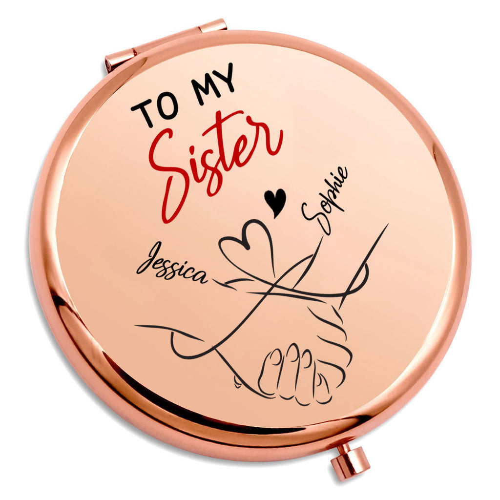 How Special You Are To Me Bestie Sister - Personalized Compact Mirror