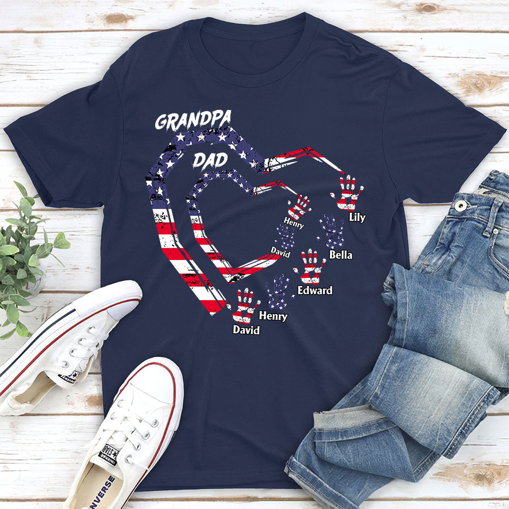 Custom Father's Day, Special Gift for Dad & Grandpa • We Love You Grandpa - Personalized Shirt