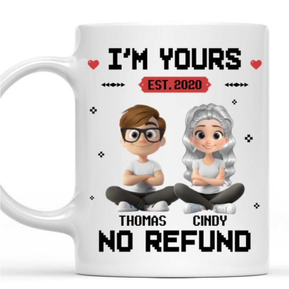 Custom Anniversary Keepsake Gifts For Couple • I Am Yours - Personalized Coffee Mug