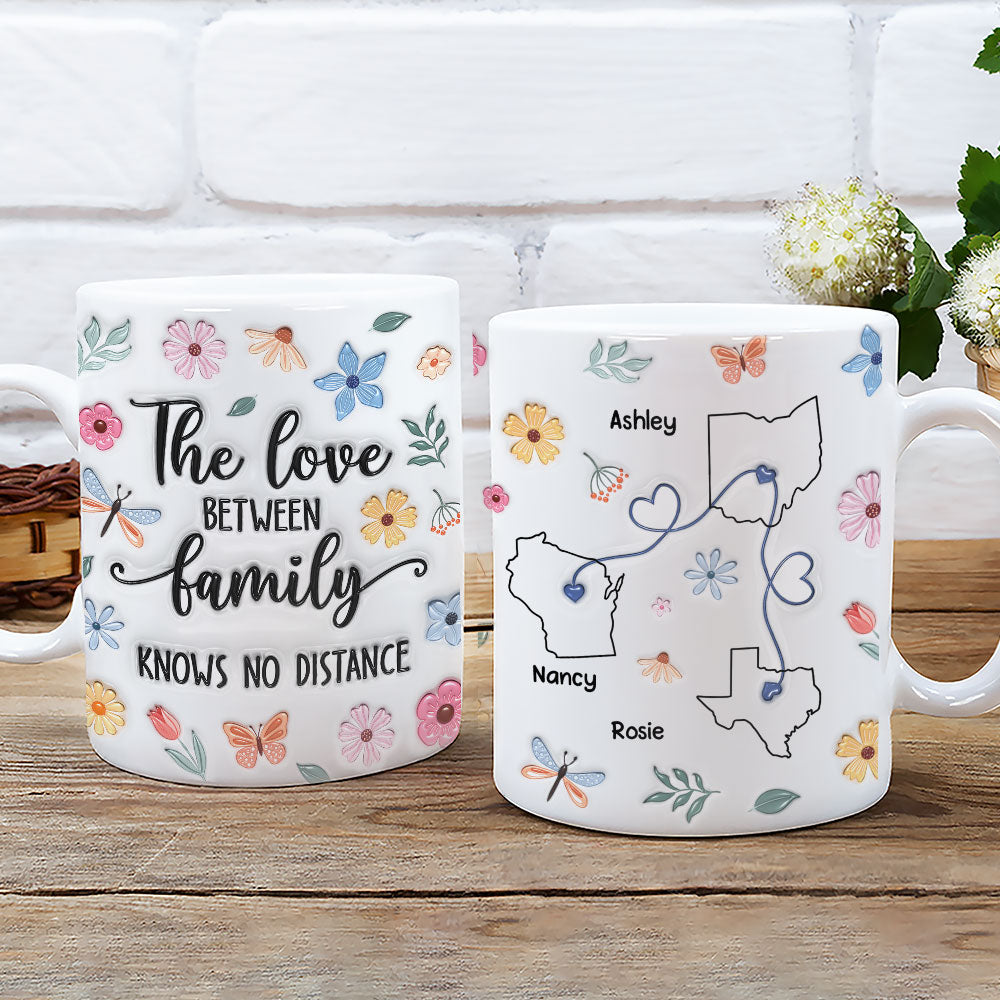 Custom Christmas & Birthday Keepsake Gift • Family Bonds Last Forever Strong - Personalized 3D Inflated Effect Mug