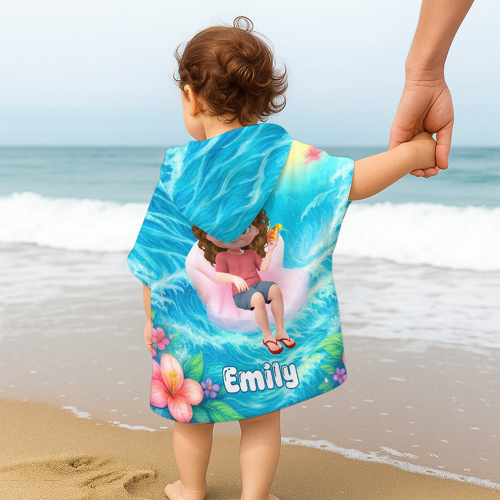 My Forever Love - Personalized Hooded Beach Towel
