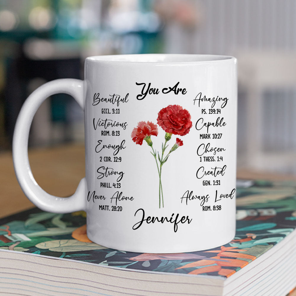Custom Best Friend, Christmas & Birthday Friendship Keepsake Gift • Bloom Where You Are Planted - Personalized Mug