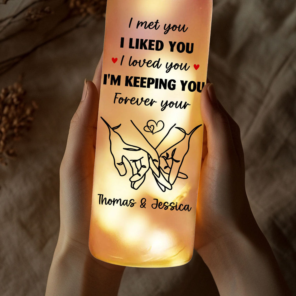 I Am Keeping You - Personalized Bottle Lamp