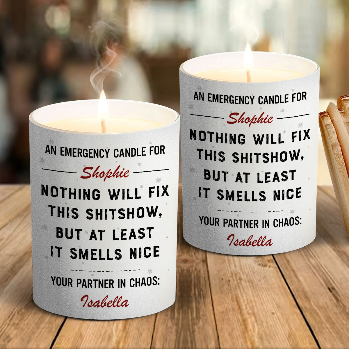 Everything Is Fine - Personalized Candle