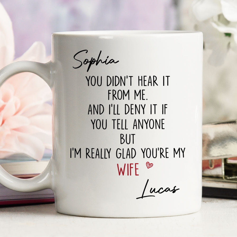 Custom Anniversary Keepsake Gifts For Couple • My Love For You - Personalized Coffee Mug