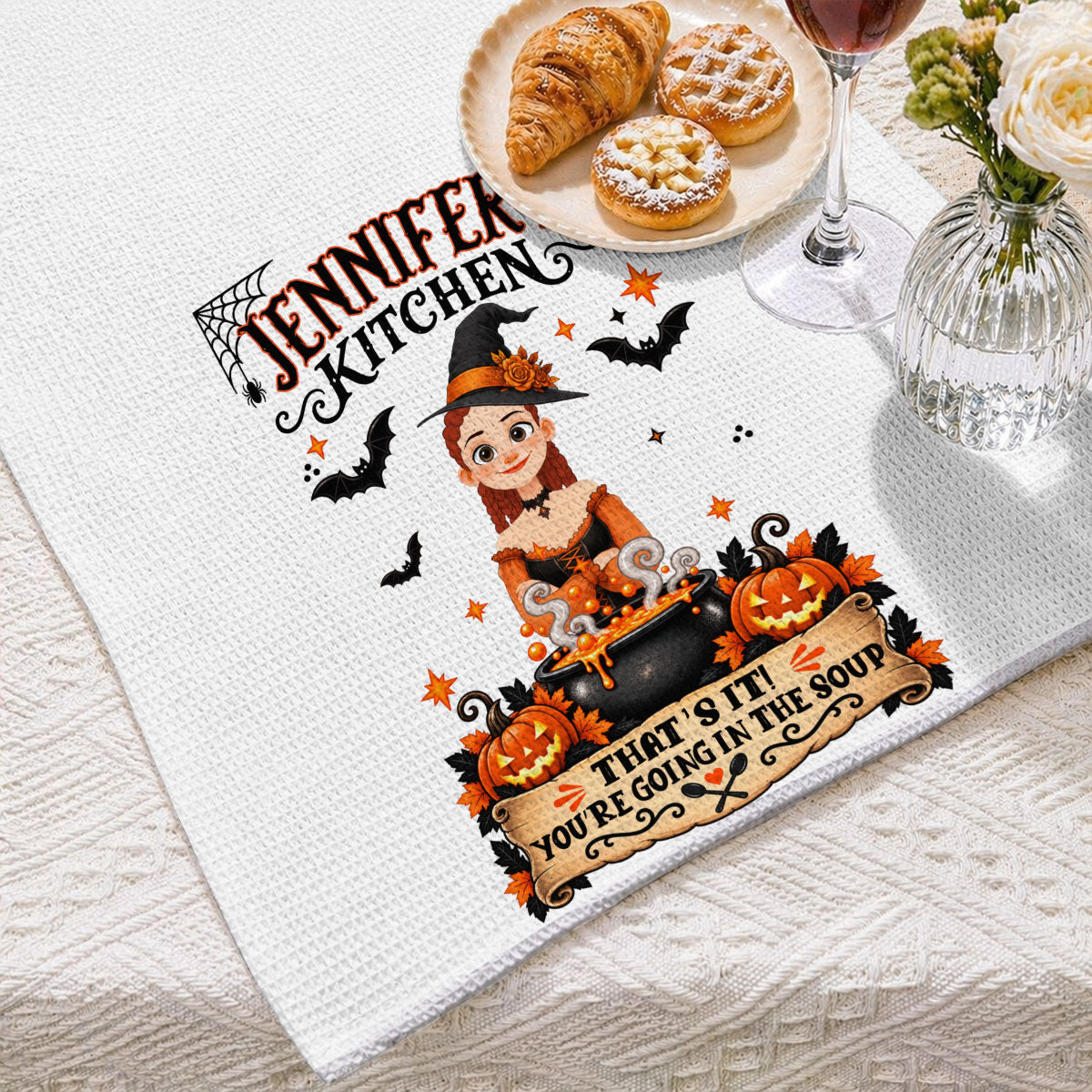 Stirring Up Some Magic - Personalized Kitchen Towel