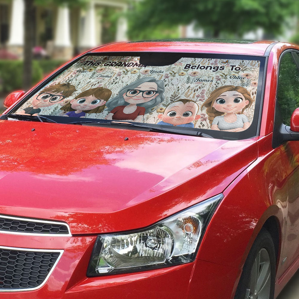 Wildflower Garden - Personalized Car Sunshade
