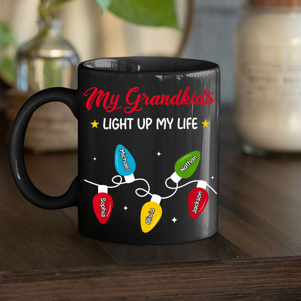Custom Christmas & Birthday Gift For Grandma • Grandma Life - Personalized Coffee Mug