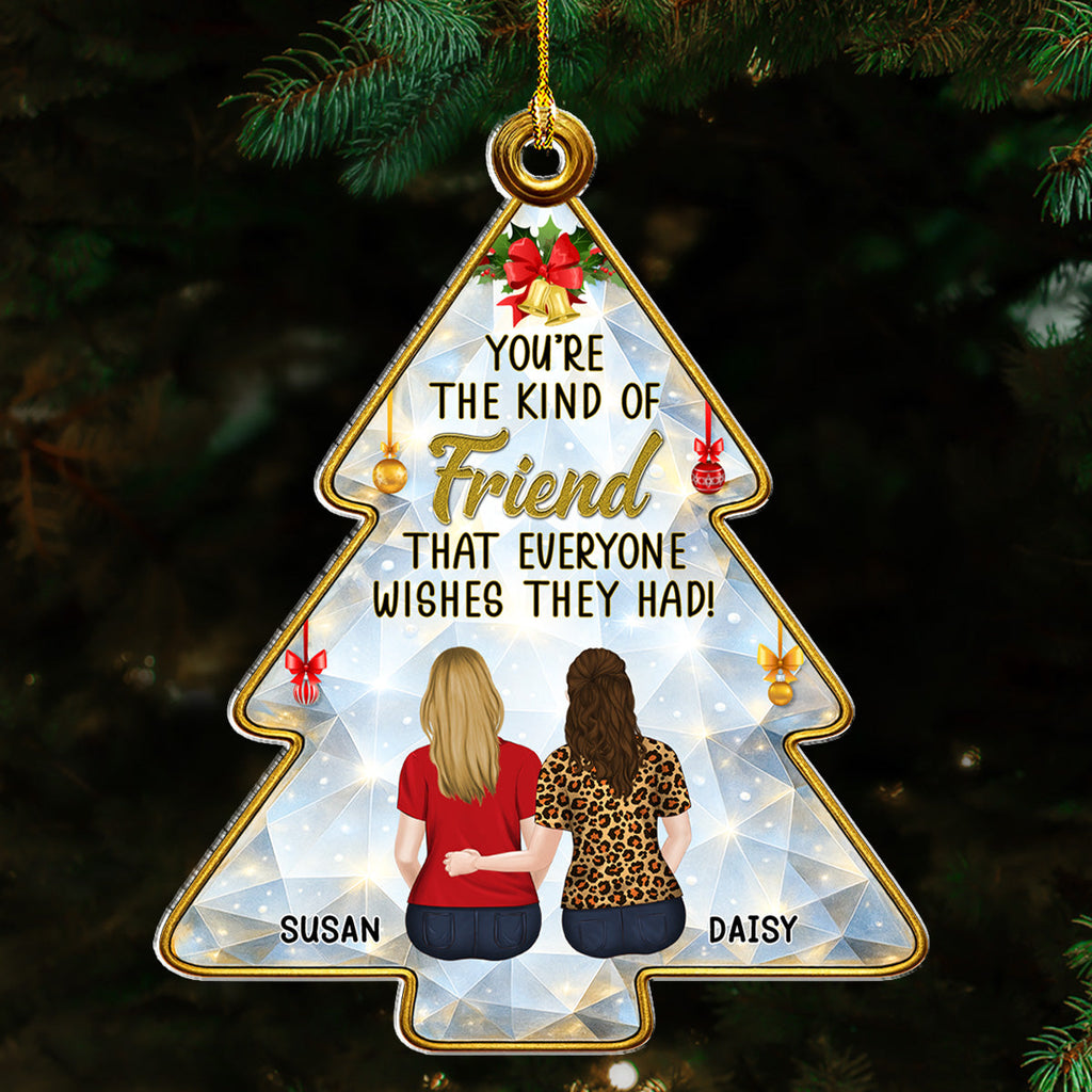 Custom Friendship Christmas Ornament, Best Friend Gift •  Our Friendship Story - Personalized Acrylic Ornament