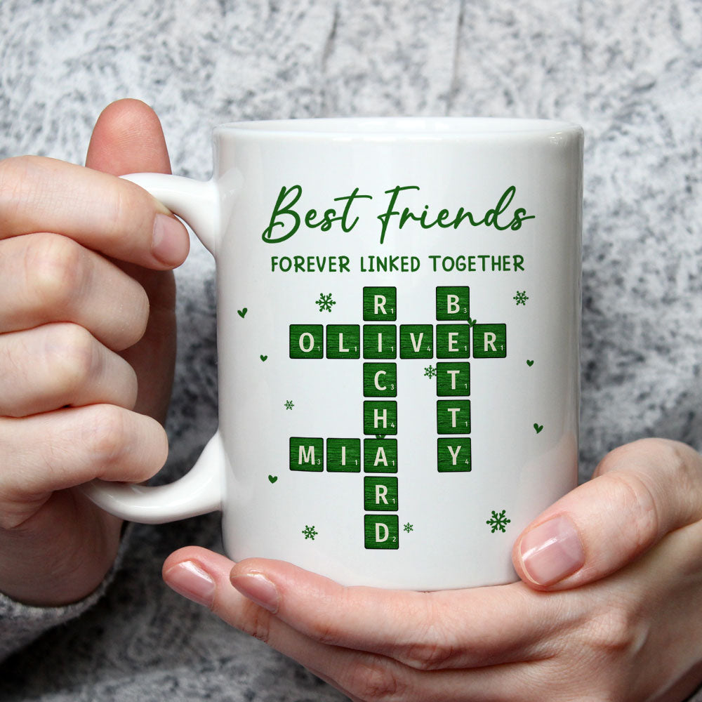 Custom Best Friend, Christmas & Birthday Friendship Keepsake Gift • Bound By Memories And Laughter - Personalized Coffee Mug