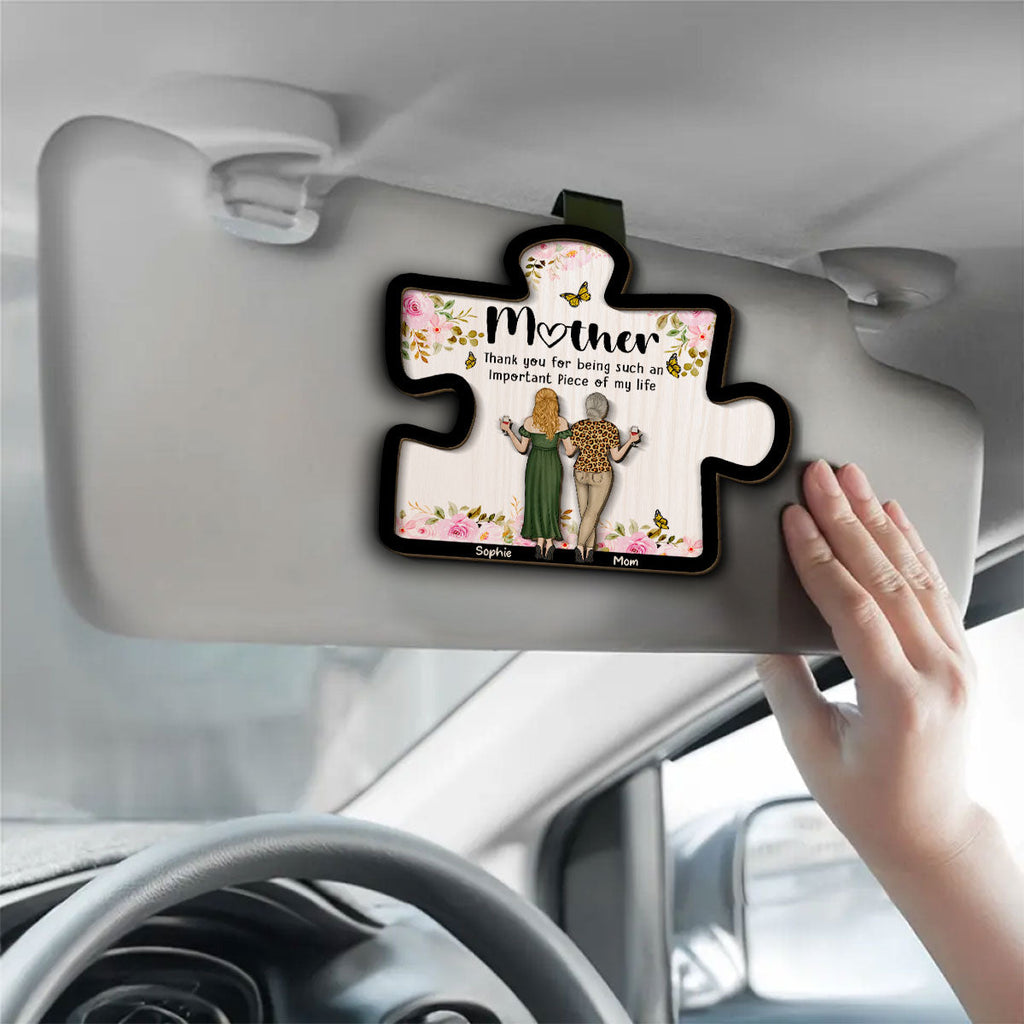Important Piece - Personalized Car Visor Clip