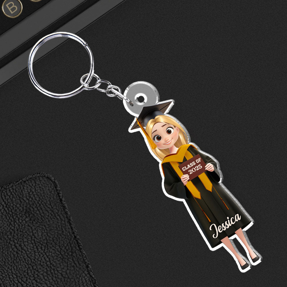 Happy Graduation My Friends - Personalized Acrylic Keychain