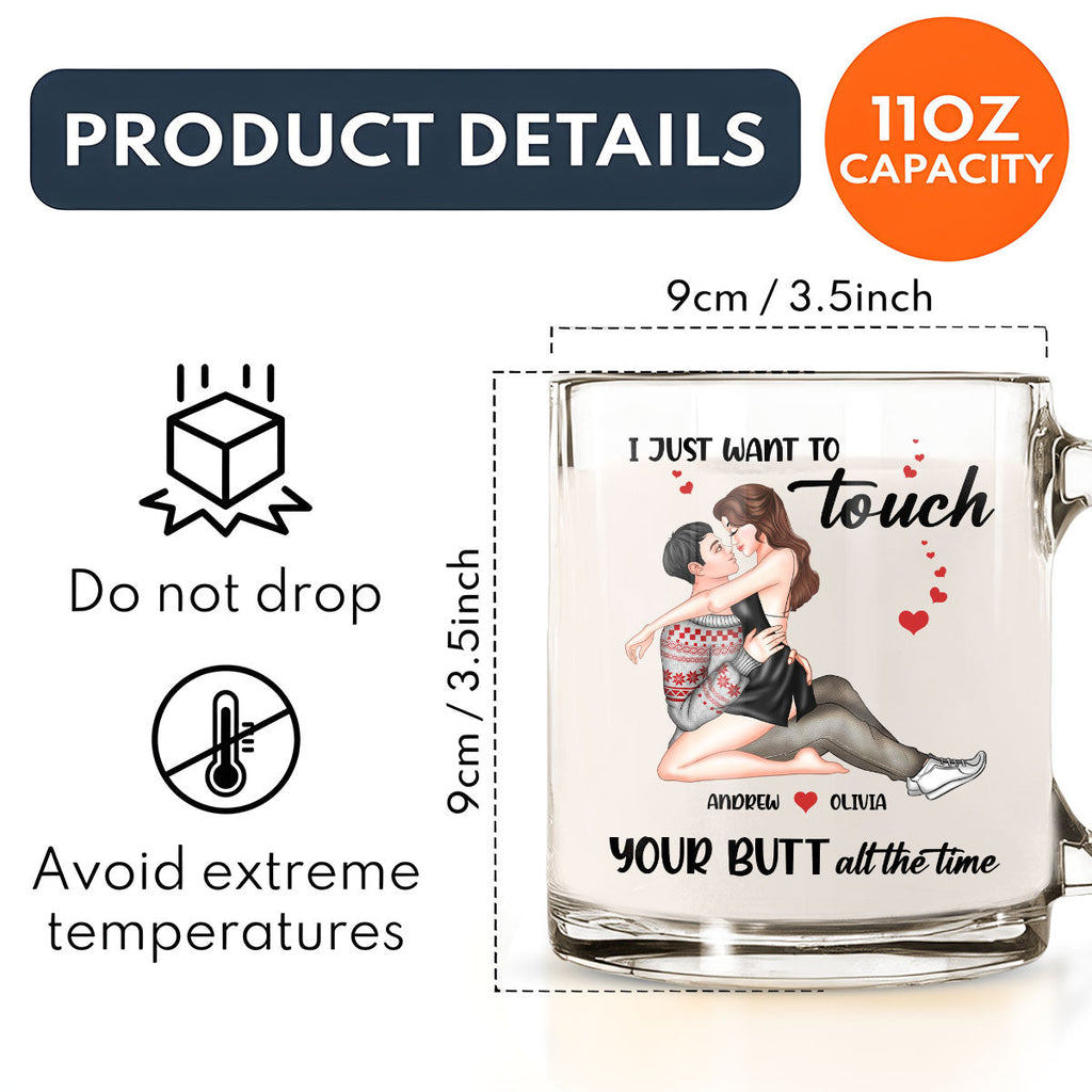 Custom Anniversary Keepsake Gifts For Couple • Cheeky Love - Personalized Glass Mug